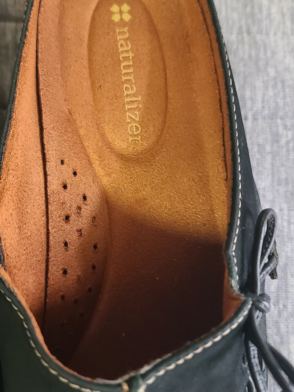 Naturalizer Black Mules Flats with Brown Insole - Picture 3 of 7